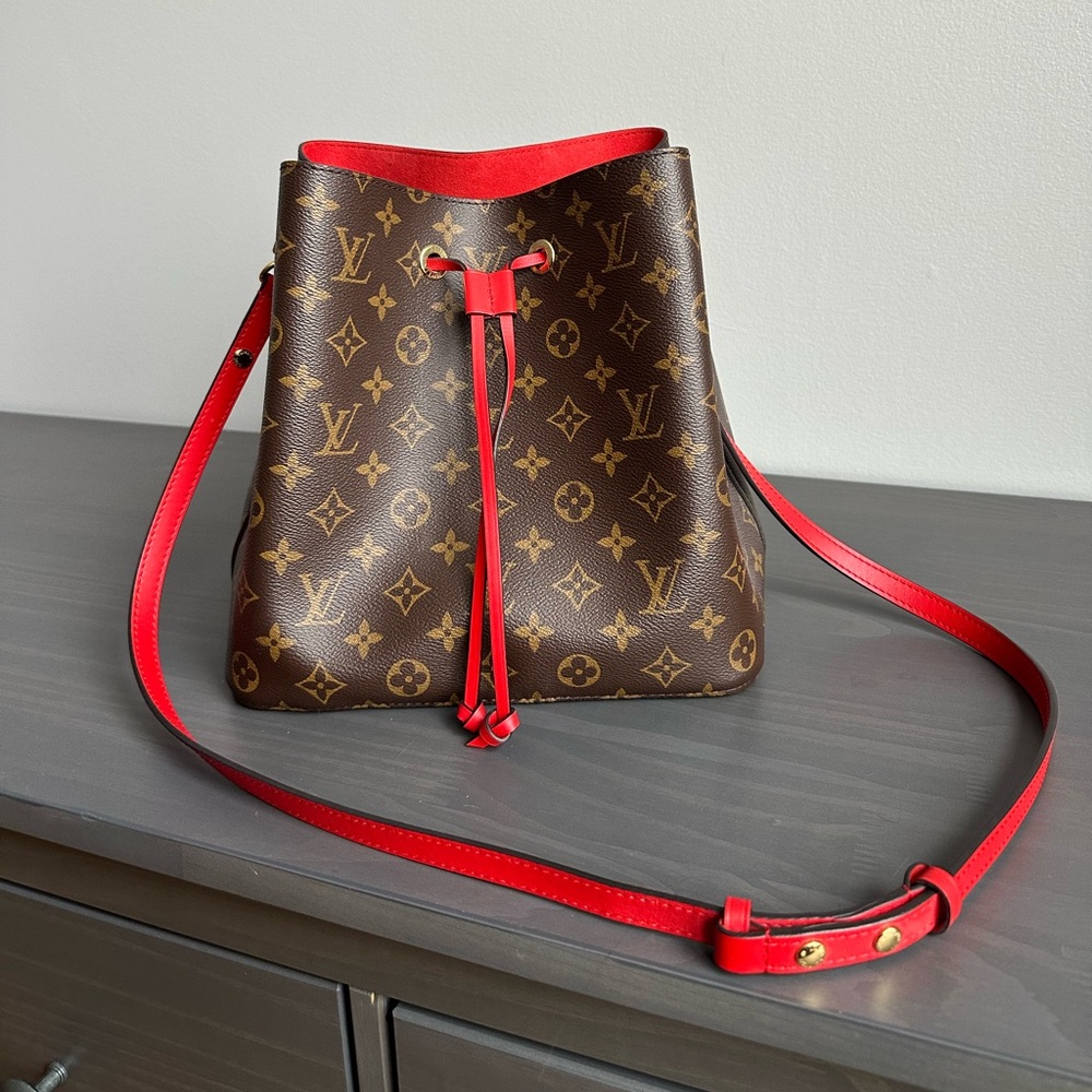 Louis Vuitton NeoNoe Red Bag